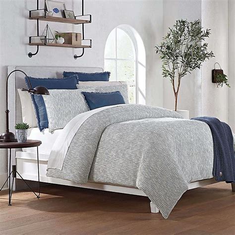 Shop Coastal White & Blue Bedding at Williams Sonoma. . Bed bath and beyond comforter covers